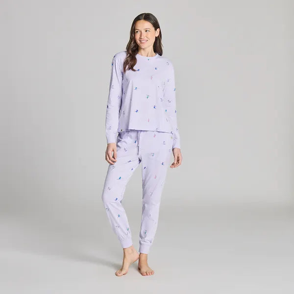 Women's Snuggle Sleep Long Sleeve Tee - Ski Ya Later
