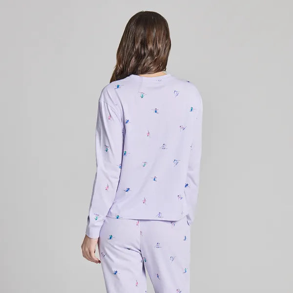 Women's Snuggle Sleep Long Sleeve Tee - Ski Ya Later