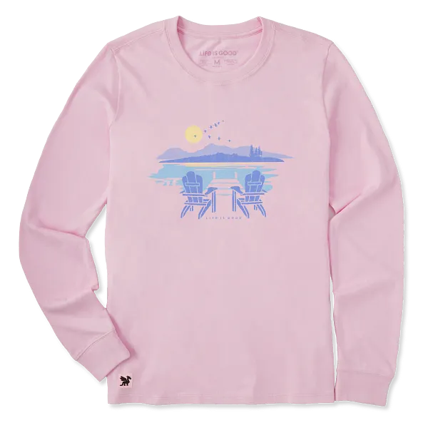 Women's Long Sleeve Crusher Tee - Sunset Sitdown