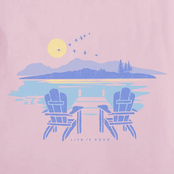 Women's Long Sleeve Crusher Tee - Sunset Sitdown