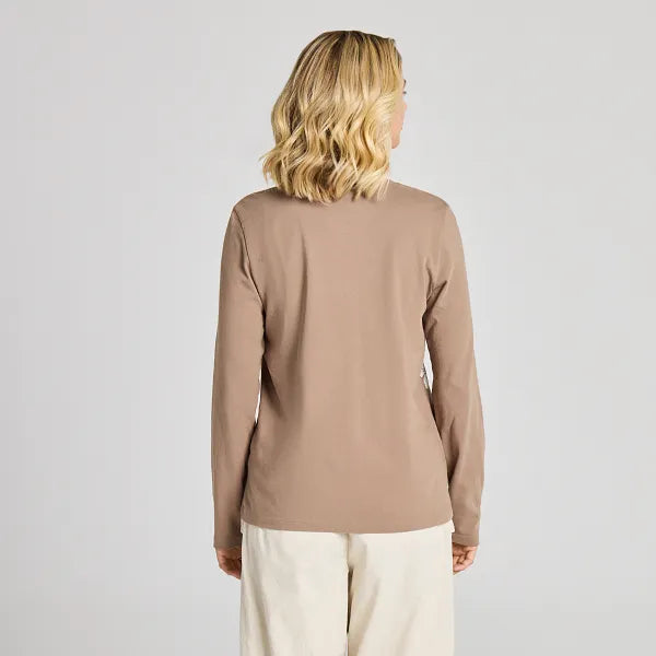 Women's Long Sleeve Crusher Vee - Key To Happiness