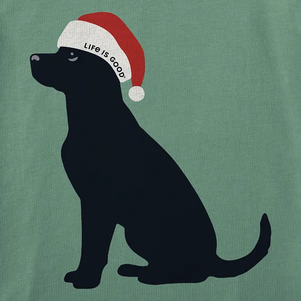 Toddler Long Sleeve Crusher Tee - Christmas Dog