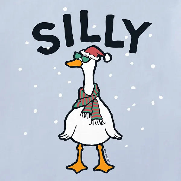 Toddler Long Sleeve Crusher Tee - Silly Goose