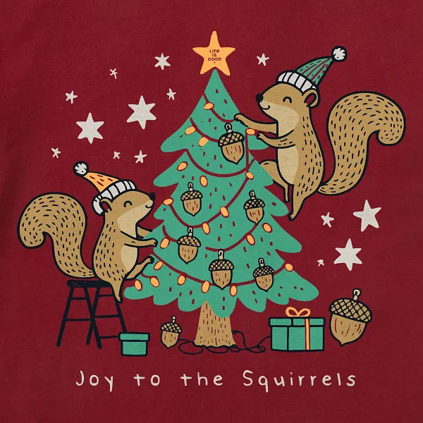 Kids Short Sleeve Crusher - Joy to the Squirrel