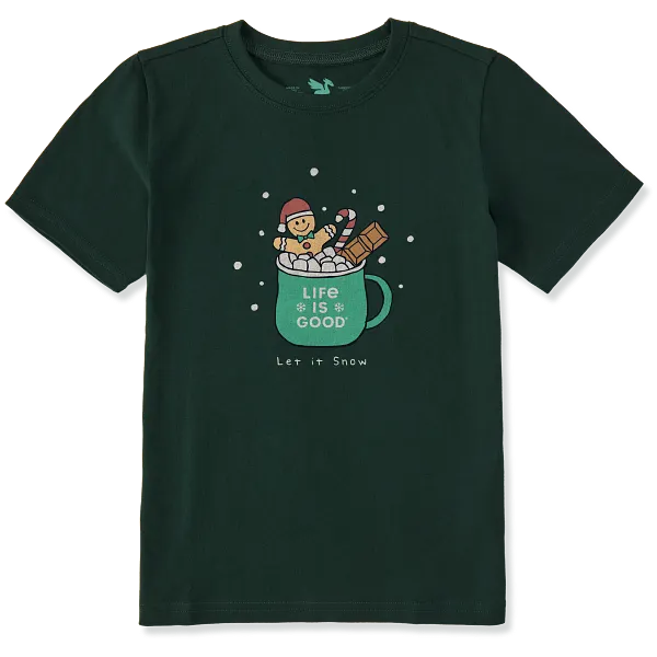 Kids Short Sleeve Crusher - Let it Snow