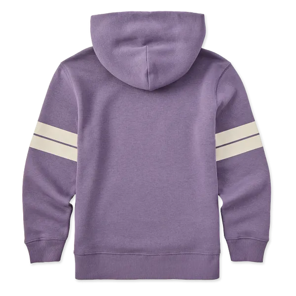 Kids Good Vibes Fleece Hoodie - Positive Lifestyle Dusk Purple