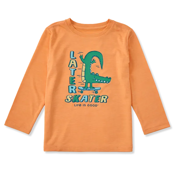 Toddler Long Sleeve Sun Crusher - Later Skater - Life is Good Westport, Canada