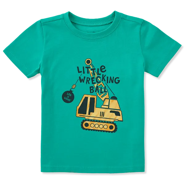 Toddler Crusher Tee - Little Wrecking Ball - Life is Good Westport, Canada