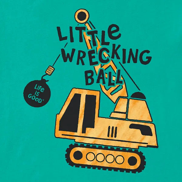 Toddler Crusher Tee - Little Wrecking Ball - Life is Good Westport, Canada