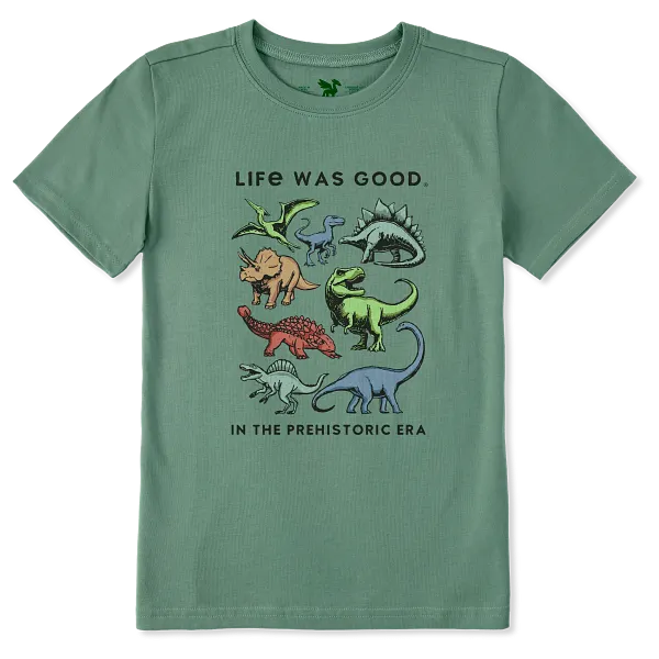 Kids Crusher Tee - In the Prehistoric Era - Life is Good Westport, Canada