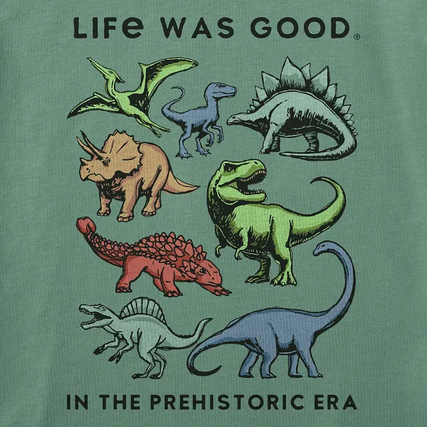 Kids Crusher Tee - In the Prehistoric Era - Life is Good Westport, Canada
