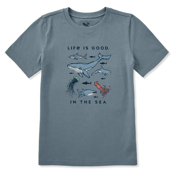 Kids Crusher Tee - In the Sea - Life is Good Westport, Canada