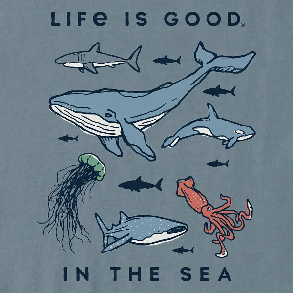 Kids Crusher Tee - In the Sea - Life is Good Westport, Canada
