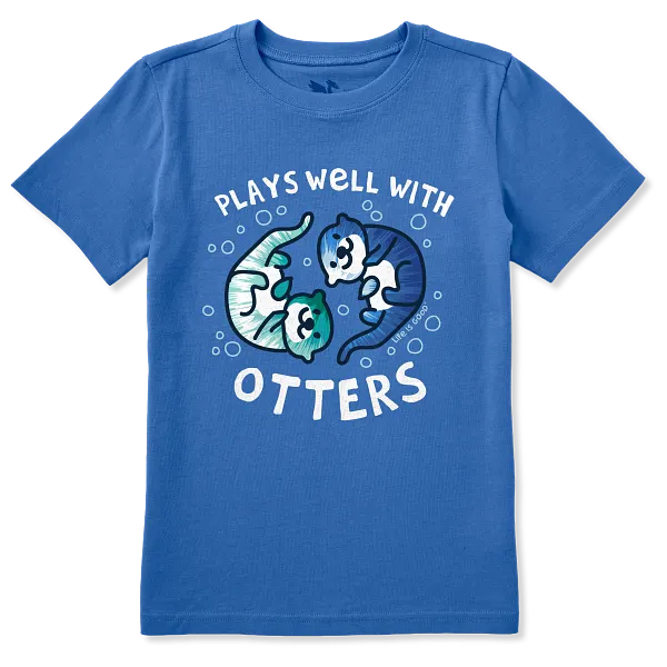Kids Crusher Tee - Plays Well With Otters - Life is Good Westport, Canada