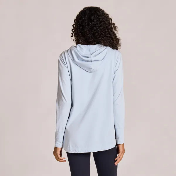 Womens Crusher-Flex Hoodie - Glacier Blue Crafty LIG - Life is Good Westport, Canada