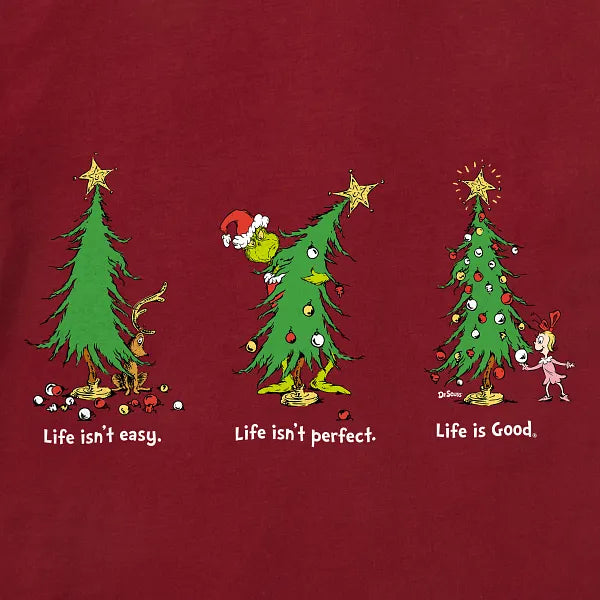 Women's Long Sleeve Crusher Vee - Life Isn't Easy - Life is Good Westport, Canada