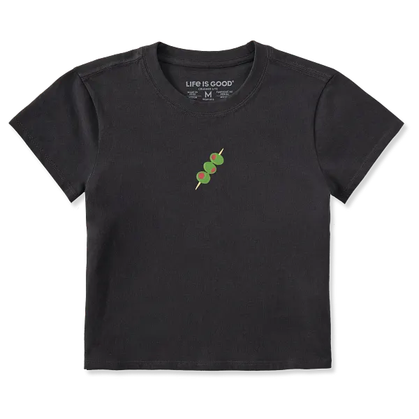 Women's Crusher-LITE Shrunken Tee - Olive Stack