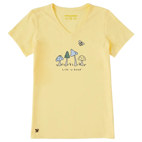 Women's Crusher-LITE Vee - Mushrooms Are Good
