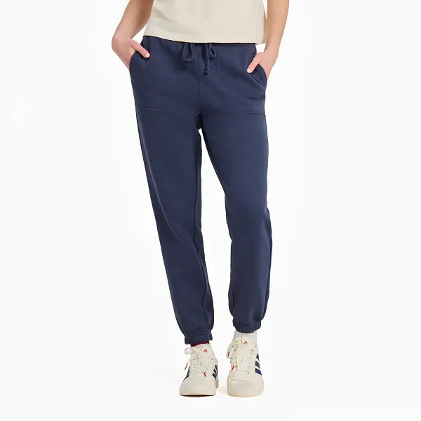 Women's Good Vibes Fleece Jogger - Inkwell Blue - Life is Good Westport, Canada
