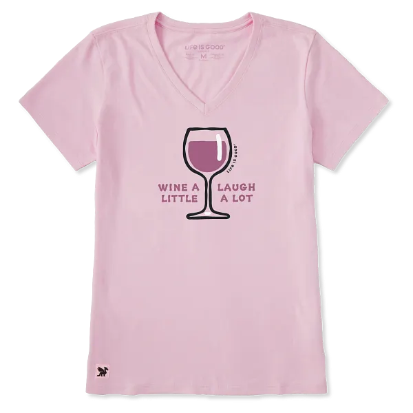 Women's Crusher-LITE Vee - Wine A Little - Life is Good Westport, Canada