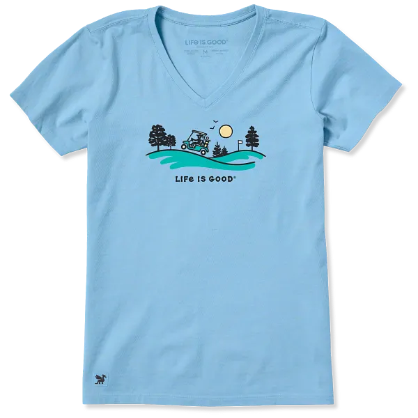 Women's Crusher-LITE Vee - Jackie Golf Cart - Life is Good Westport, Canada