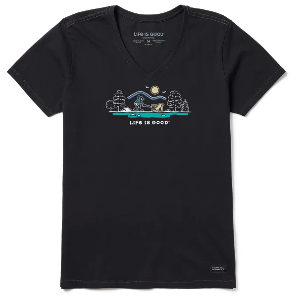 Women's Crusher-LITE Vee - Jackie Tug of War - Life is Good Westport, Canada