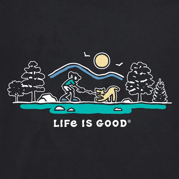 Women's Crusher-LITE Vee - Jackie Tug of War - Life is Good Westport, Canada