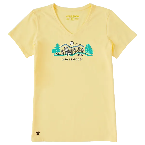 Women's Crusher-LITE Vee - Adirondack Mountain - Life is Good Westport, Canada