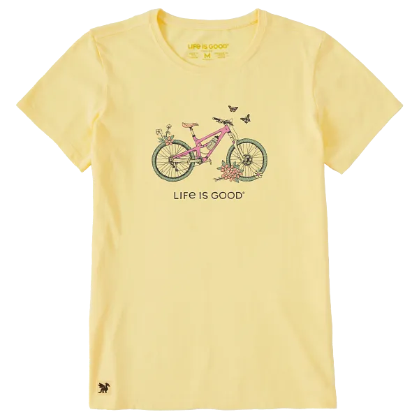 Women's Crusher-LITE Tee - Butterfly Bicycle - Life is Good Westport, Canada