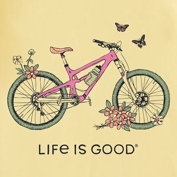 Women's Crusher-LITE Tee - Butterfly Bicycle - Life is Good Westport, Canada