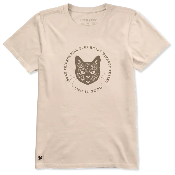 Women's Crusher-LITE Tee - Fill Your Heart Cat - Life is Good Westport, Canada
