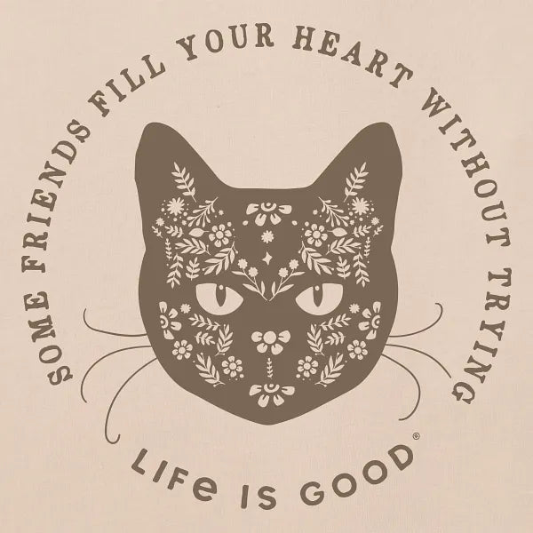 Women's Crusher-LITE Tee - Fill Your Heart Cat - Life is Good Westport, Canada