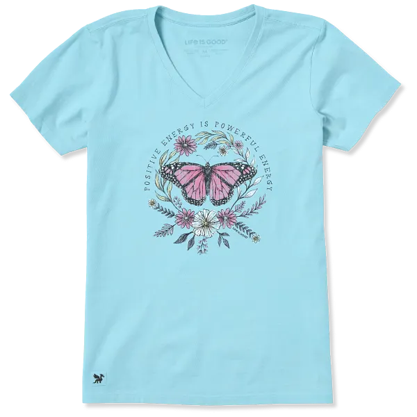 Women's Crusher Vee - Positive Powerful - Life is Good Westport, Canada