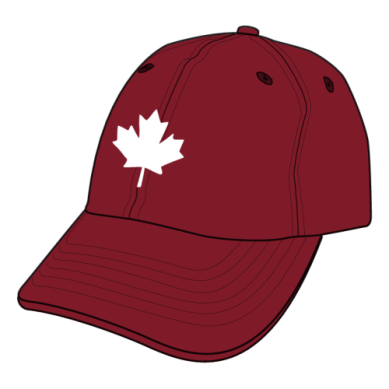 Chill Cap - Canadian Maple Leaf on Red