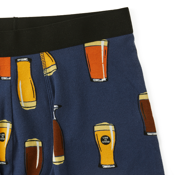 Men's Knit Boxer Brief LIG Beer Pattern