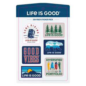 Six-Pack Sticker Pack Multi-Outdoor Adventures