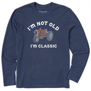 Men's Long Sleeve Crusher I'm not old, I'm Classic Tractor