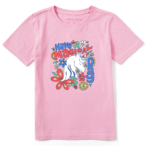 Kids Crusher Tee-Magical Day Unicorn (Pink)