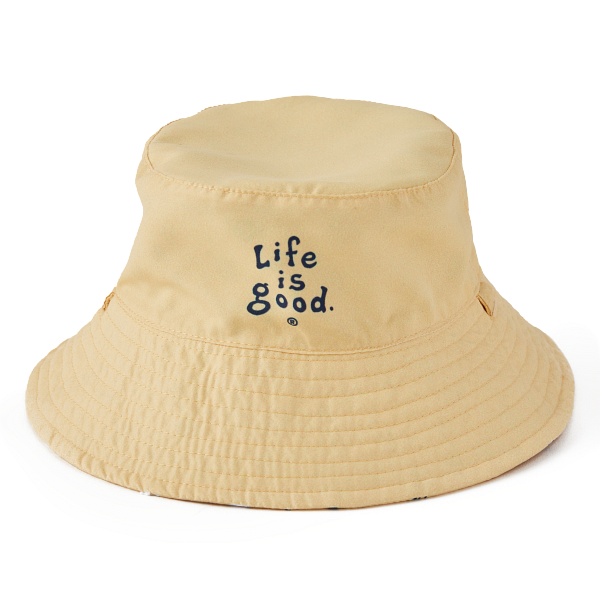 Made in the Shade Snorkel Fish Baby Bucket Hat (Yellow) Reversible