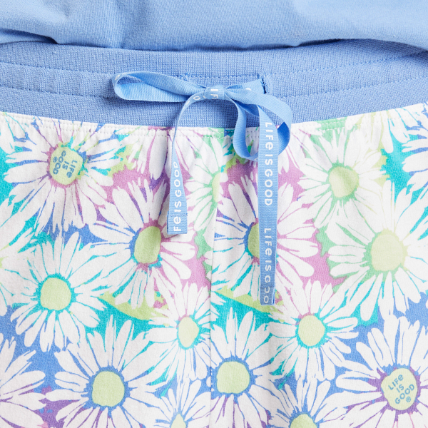 Women's Snuggle Up Sleep Shorts Tie Dye Daisy
