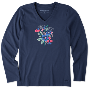 Women's  Long Sleeve Crusher-LITE VEE The Answer is Love