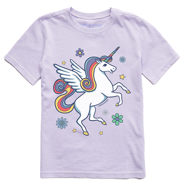 Kids Short Sleeve Crusher Tee Magical Unicorn