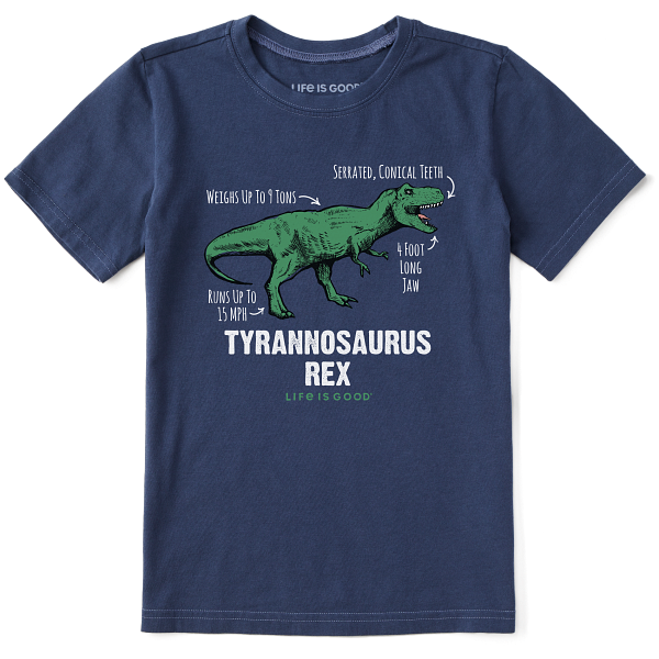 Kids Short Sleeve Crusher Tee Tyrannosaurus