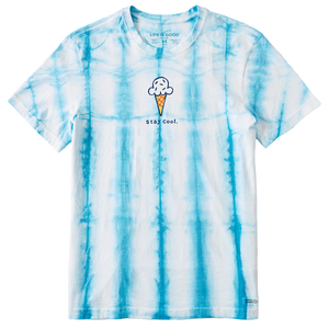 Men's Crusher Tee Stay Cool Cone with Authentic Tie Dye