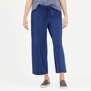 Women's Crusher-Flex Crop Pant Solid Darkest Blue