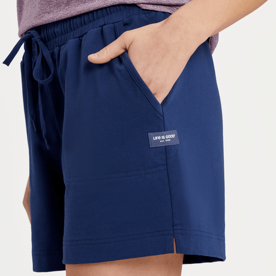 Women's  Crusher-Flex Shorts Solid Darkest Blue