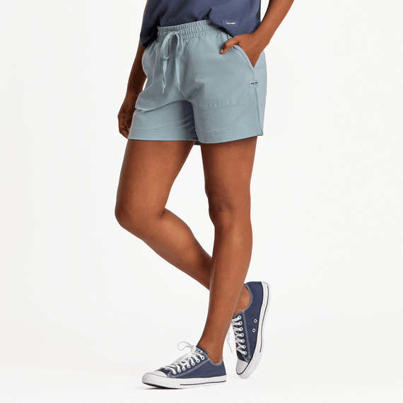 Women's  Crusher-Flex Shorts Solid Smokey Blue