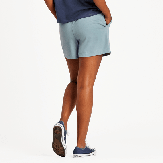 Women's  Crusher-Flex Shorts Solid Smokey Blue